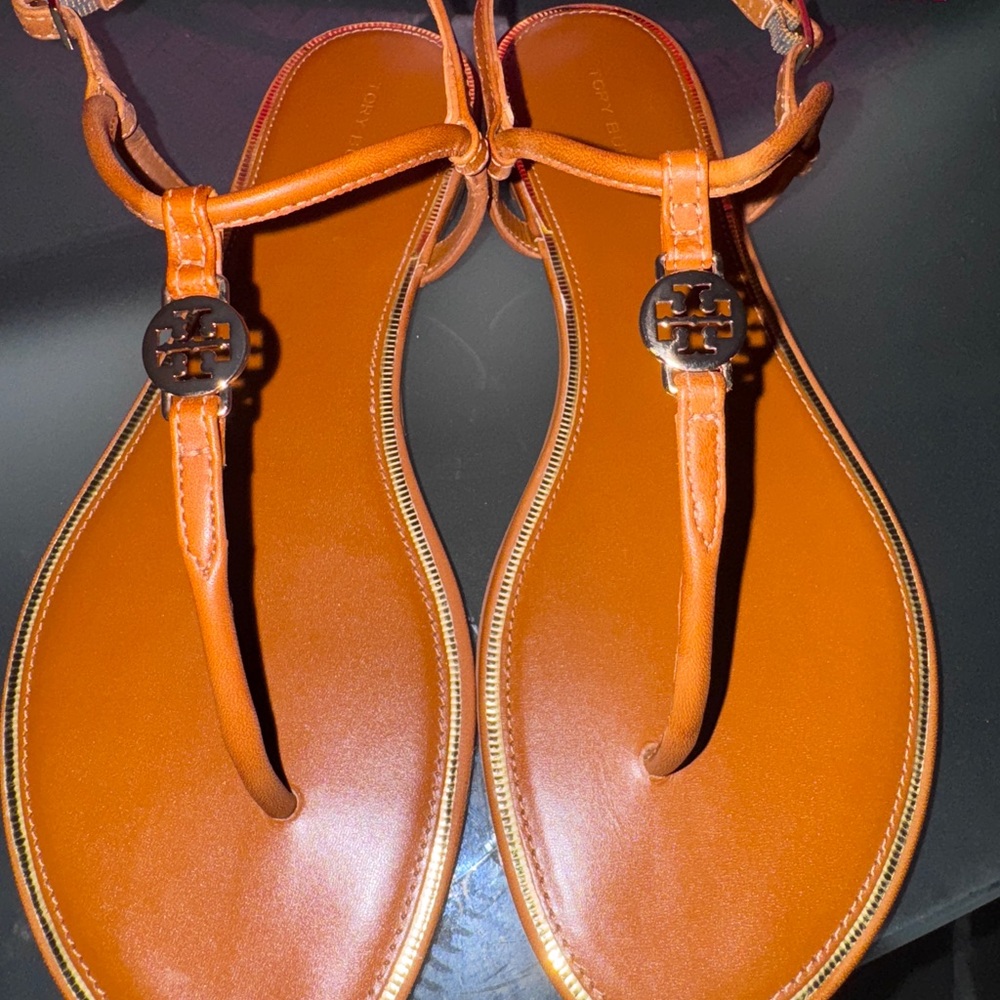 Tory Burch Emmy Sandal Bourbon - Picture 7 of 13